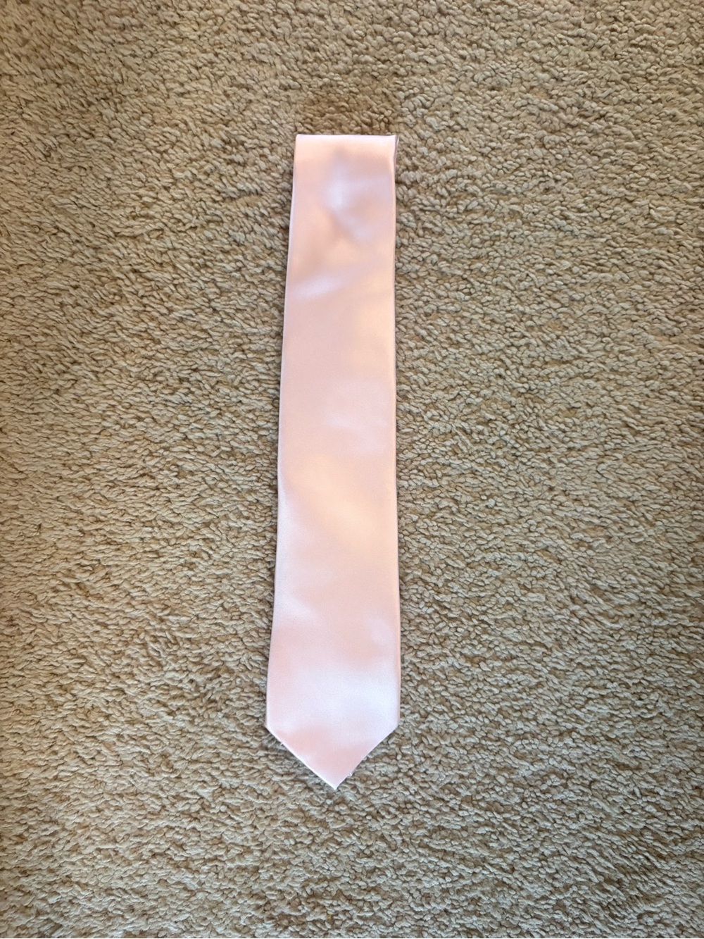 Light Pink Satin Men's Tie